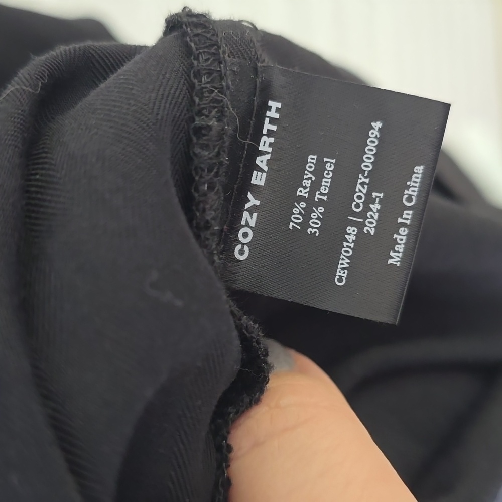Cozy Earth Women's Sunset Slip Dress Blac Color Size L - Picture 6 of 7
